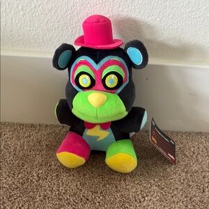Black light Glamrock Freddy FNAF Funko Plush